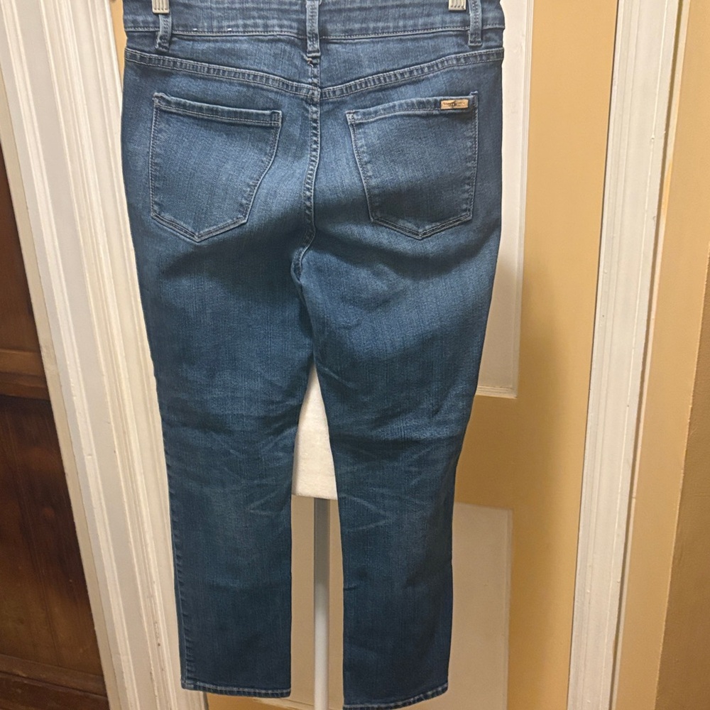 LOFT Mid-Wash Straight Leg Jeans - Picture 3 of 3